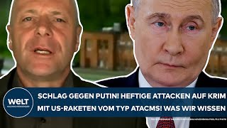 UKRAINEKRIEG Schlag gegen Putin Heftige Attacken mit Raketen vom USTyp ATACMS  was wir wissen [upl. by Spense479]