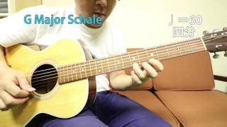 セゴビアの24の音階練習03ト長調 Gメジャースケール The 24 Segovias Scales G Major scale [upl. by Anali]