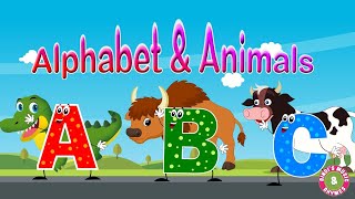 Alphabet amp Animals  Phonics Song for kids  Bindis Music amp Rhymes [upl. by Deer826]