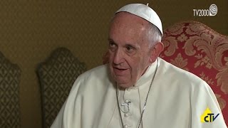 Papa Francesco intervista a Tv2000 e InBlu Radio per chiusura Giubileo della Misericordia [upl. by Thomajan]