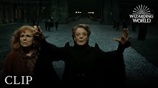 Professor McGonagall Protects Hogwarts  Harry Potter and the Deathly Hallows Pt 2 [upl. by Yuu]