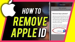 How to Remove Apple ID from iPhone or iPad [upl. by Naellij272]