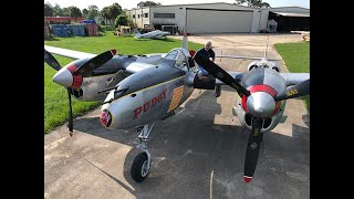 P 38 Pudgy Test Flight 4k [upl. by Acinnej]