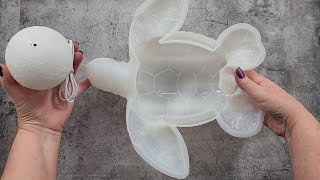 1849 WOW Incredible Giant Resin Turtle Night Light [upl. by Einahpehs]