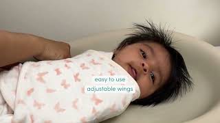 aden  anais I easy wrap swaddle [upl. by Afital]