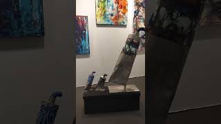 JCV peinture art contemporain exposition  Art3F Marseille [upl. by Ylro773]