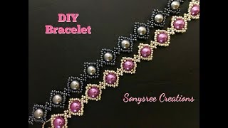 Simple beaded bracelet [upl. by Llednyl421]