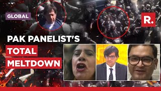 Pak Panelist Goes Bonkers On Arnabs Debate Mocking Imran Khan [upl. by Lemar536]