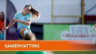 Highlights NoordIerland  OranjeLeeuwinnen 08062018 WK 2019kwalificatie [upl. by Yetac]