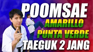 POOMSAE AMARILLO PUNTA VERDE 🟡🟢  TAEGEUK 2 JANG [upl. by Jessen]