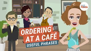 English Conversation at a Café Coffee Shop  Useful Phrases [upl. by Ignacio363]