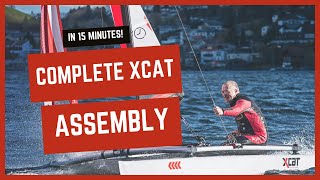 XCAT Catamaran Complete Assembly in 15 Minutes  Red Beard Sailing [upl. by Ahsina]