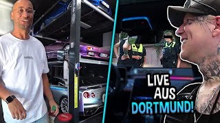 LIVE Polizeikontrolle 😱🚨 Monte besucht JP Performance 😍  MontanaBlack IRL [upl. by Ariaek921]