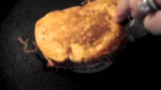 Carlas Provolone Encrusted Grilled Cheese with Fondue Dip Ozzified [upl. by Allene]