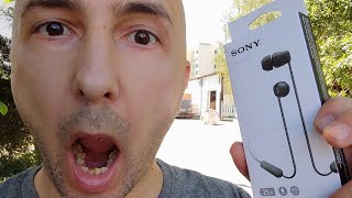 Sony WIC100 Wireless In Ear Headphones review and sound test [upl. by Cull]