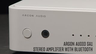 Argon Audio SA1 Stereo Amplifier with Bluetooth  Unboxing [upl. by Nairahcaz722]