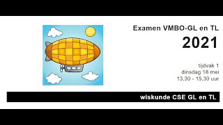 Examenopgave VMBOTL Zeppelin 2021  I [upl. by Leahcimsemaj]