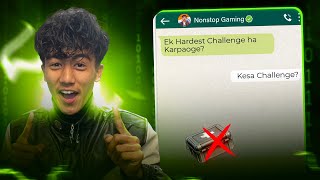 NonstopGaming Gave me Hardest Challenge Ever🥵No Heal Challenge❌ [upl. by Yelekalb]