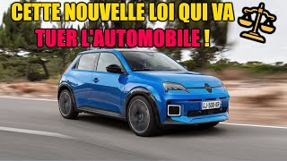 CETTE NOUVELLE LOI QUI VA TUER LA VOITURE EN 2025 [upl. by Rockwell]