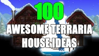 100 Awesome Terraria House Ideas  Terraria Base Designs [upl. by Falzetta335]