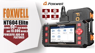 FOXWELL NT604 Elite OBD2 Scanner Engine ABS SRS Transmission Diagnostic Tools [upl. by Pettifer]