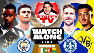 Newcastle Vs Man City  Darmstadt Vs Dortmund  AFCON Opening Ceremony  LIVE Watchalong Stream [upl. by Katusha]