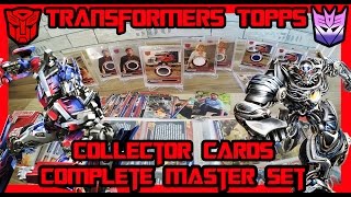 Transformers Topps Collector Cards  Complete Master Set  Every Rare Memorabilia Card  1080p 60fps [upl. by Aserehs]