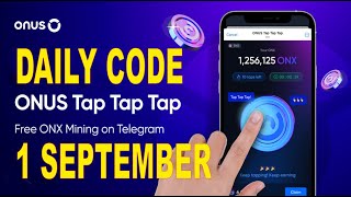 DAILY CODE ONUS TAPTAP 1 SEPTEMBER [upl. by Anrym545]