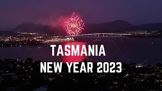 HOBART TASMANIA FIREWORKS 🎇 Happy New Year 2023 🎆 Fireworks at Derwent River Hobart Tasmania [upl. by Wilbert]