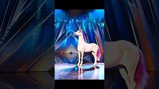 Man transforms into a Unicorn on AGTAmericas got talent gottalent magic ai [upl. by Jacques]