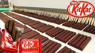 How Kit Kat Are Made In Factory  How Its Made Kit Kat [upl. by Pentheas]