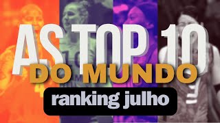 Ranking do vôlei feminino as 10 [upl. by Oznarol]