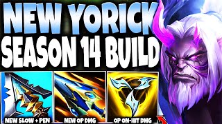 Our New Season 14 Yorick Build Guide got so much more DAMAGE than EVER 🔥 LoL Top Yorick s14 Gameplay [upl. by Nylrac]