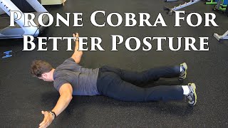 How To Do A Prone Cobra  Improve Posture [upl. by Drannek]