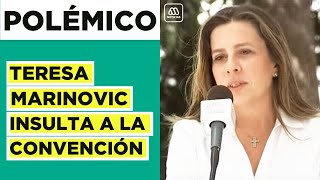 Teresa Marinovic insulta con garabatos a la Convención Constitucional [upl. by Ynnus]