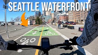 NEW Trail Connecting Ferry Terminal to Portside Trail Waterfront Seattle [upl. by Mikes]