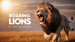 Roaring Lions in the Savanna  An Epic Look at the King of the Jungle [upl. by Elatan]