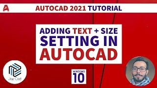 Autocad Text Tutorial  How To Add Text in Autocad 2021 [upl. by Schifra]