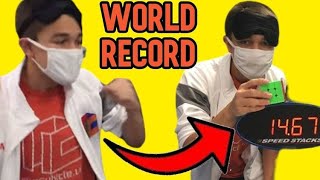 1467 Official Rubik’s Cube Blindfolded World Record Tommy Cherry [upl. by Horwitz606]