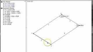 How to Construct a Parallelogram in GeoGebra [upl. by Auos899]