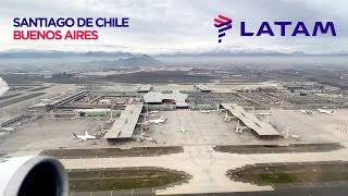 VUELO CON LATAM DESDE SANTIAGO 🇨🇱 HACIA BUENOS AIRES 🇦🇷 JULIO 2022 [upl. by Drusi]