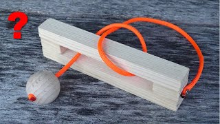 Simple Rope and Ball Puzzle  DIY and Learn how to Solve  CBYS Paracord Tutorial [upl. by Itsa]