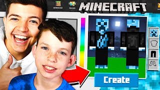 MAKING MY LITTLE BROTHER A MINECRAFT ACCOUNT [upl. by Arec]