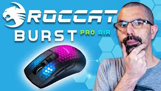 Roccat Burst Pro Air une souris gamer SANS FIL RGB optique et légère [upl. by Atirrehs]