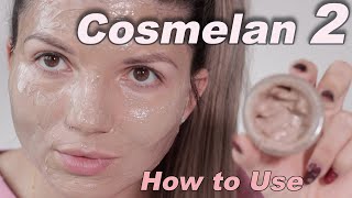 COSMELAN 2 cream How To Use on its own for skin Pigmentation  Step by Step application 2021 [upl. by Isaac]