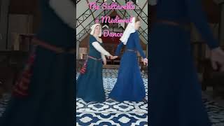 Medieval dance in quotunderwearquot  Saltarello from Rostiboli for 3 [upl. by Ahgem]