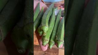 Spicy Bhindi recipe 👆🏻shorts cooking [upl. by Lewie550]