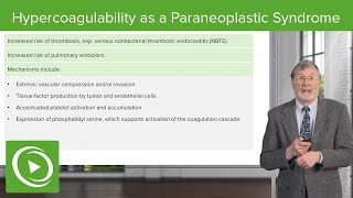 Hypercoagulability as a Paraneoplastic Syndrome [upl. by Waal]