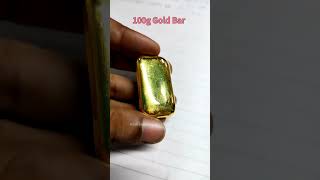 100g Gold Bar 💯 shorts shortvideo trending [upl. by Johen]