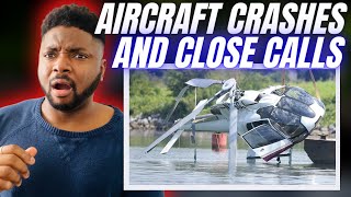 🇬🇧BRIT Reacts To AIRCRAFT CRASHES amp VERY CLOSE CALLS [upl. by Emelita]